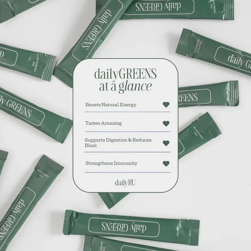 DailyRU Caffeinated Greens Superfood Powder