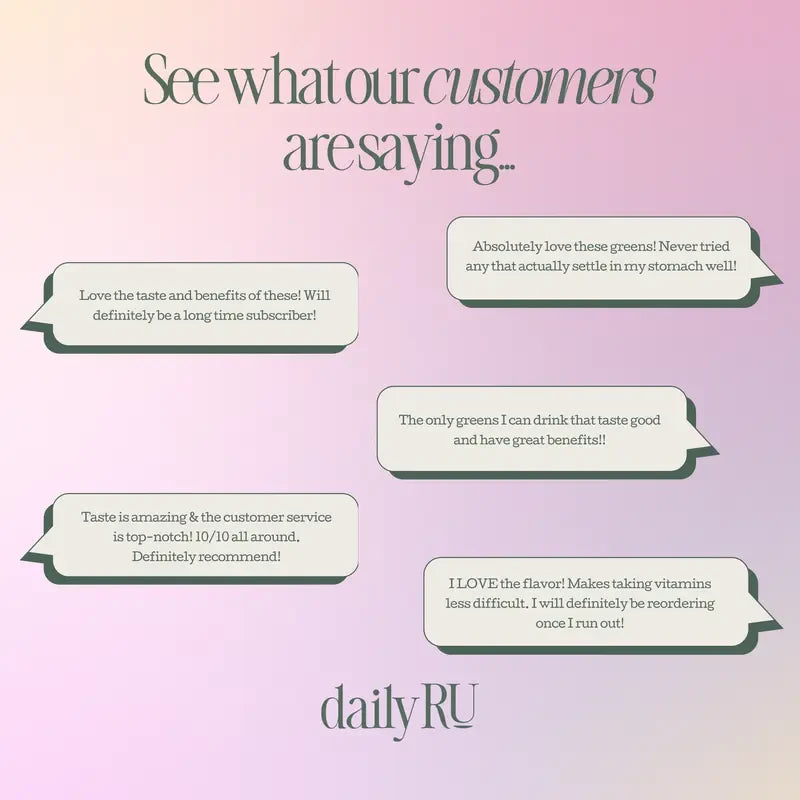 DailyRU Caffeinated Greens Superfood Powder