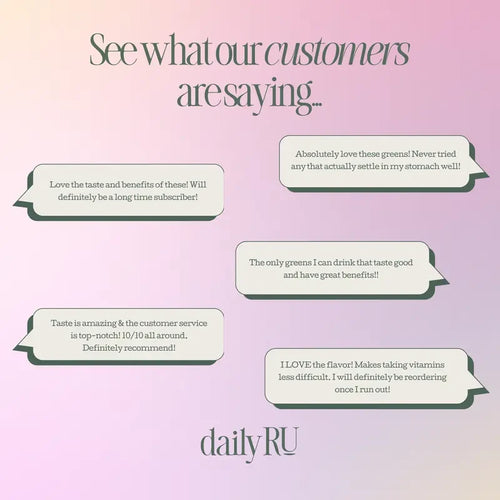 DailyRU Caffeinated Greens Superfood Powder