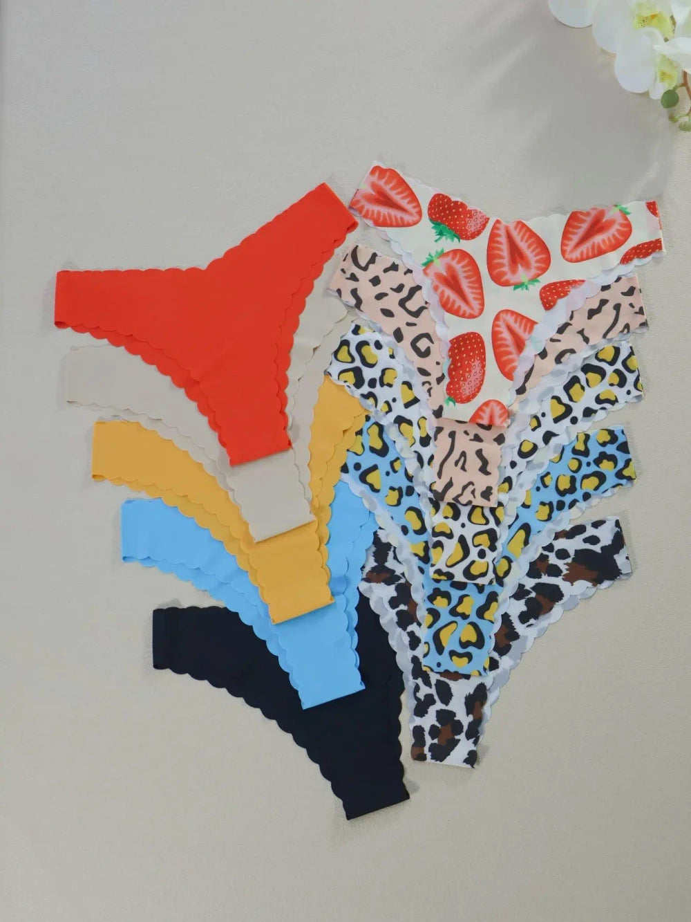 Leopard Print Seamless Triangle Briefs