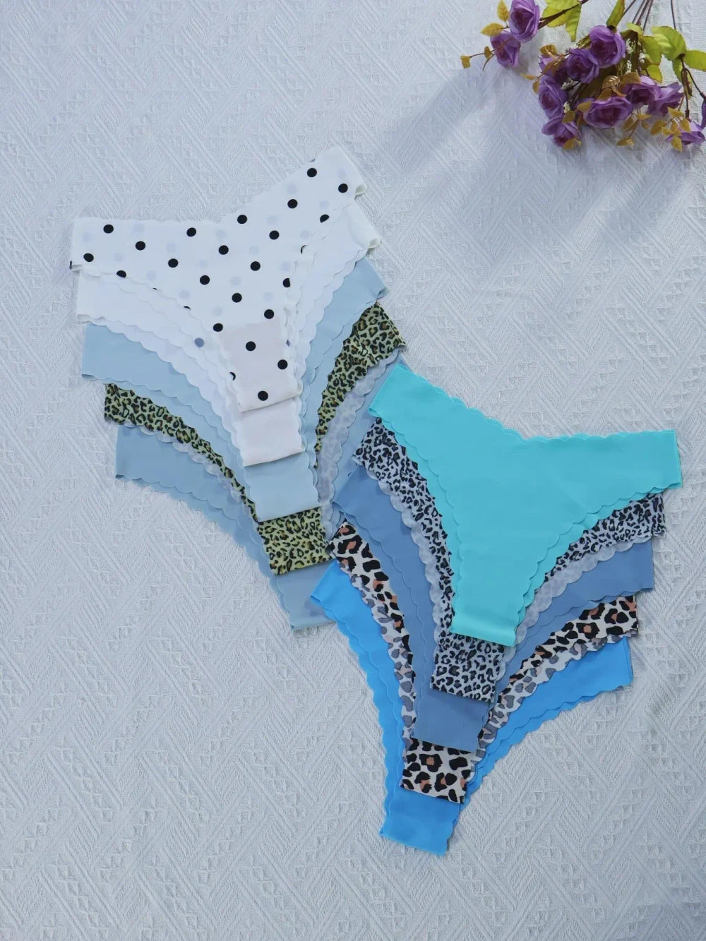 Leopard Print Seamless Triangle Briefs